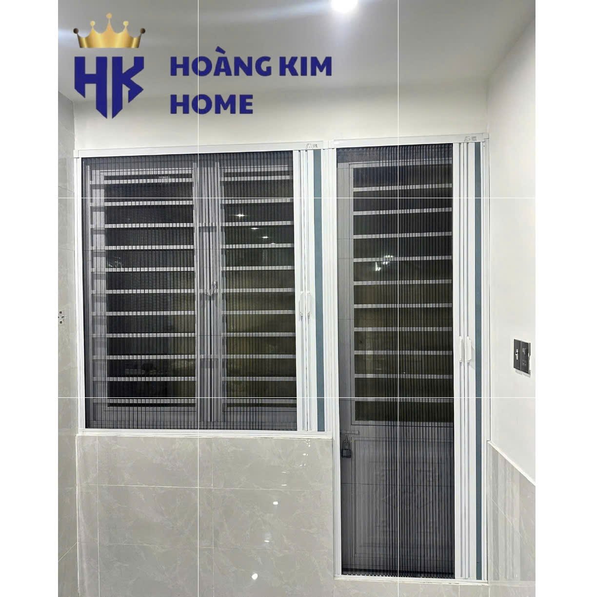 Cửa lưới chống muỗi hệ xếp 1 cánh Đà Nẵng