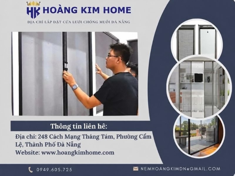 Giới thiệu địa chỉ lắp đặt cửa lưới chống muỗi Đà Nẵng - Hoàng Kim Home
