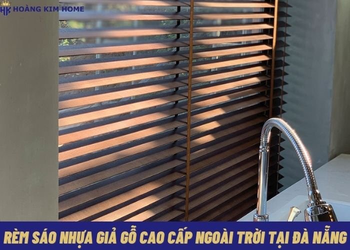 Rèm sáo nhựa giả gỗ cao cấp ngoài trời tại Đà Nẵng | Hoàng Kim Home