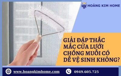 cửa lưới chống muỗi có dễ vệ sinh không