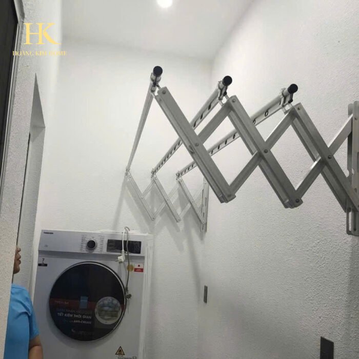 Giàn Phơi Thông Minh GT01 Gắn Tường – Giải Pháp Phơi Đồ Gọn Gàng Cho Nhà Hiện Đại