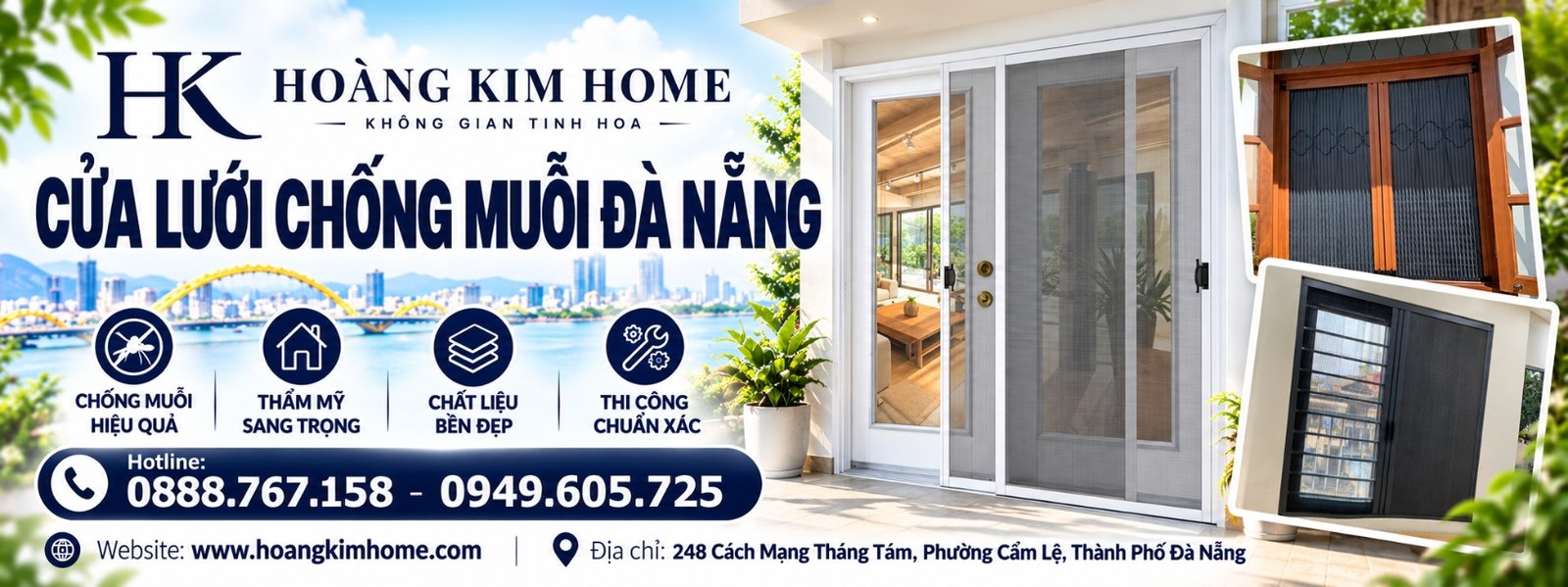 Banner cửa lưới chống muỗi Đà Nẵng