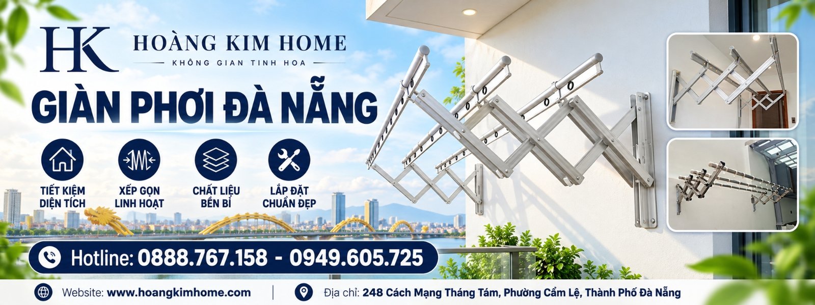 Banner giàn phơi Đà Nẵng