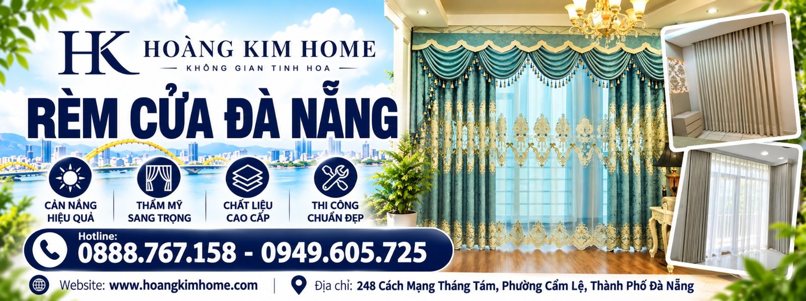 Banner rèm cửa Đà Nẵng